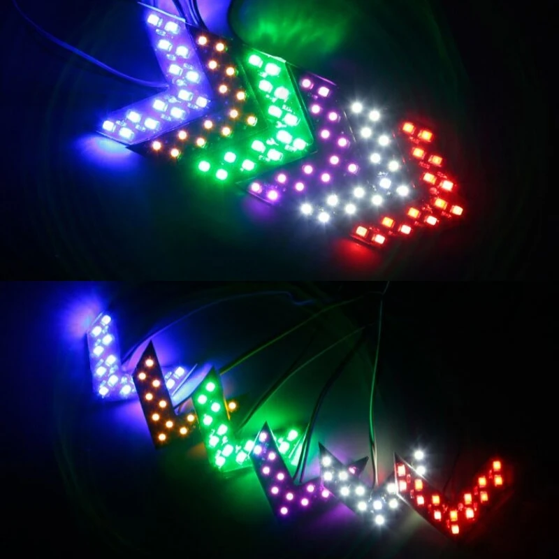 

YBR RSZ JOG Motorcycle Scooter Modified Accessories Arrow V Turn Signal LED Directional Brake Reversing Warning Decorative Light