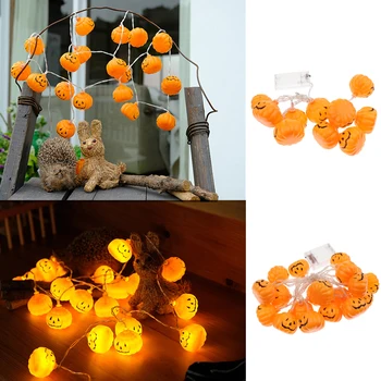 

2x Pumpkin 20 LED String Lights Halloween Fancy Party Decor ing Lamp 3M