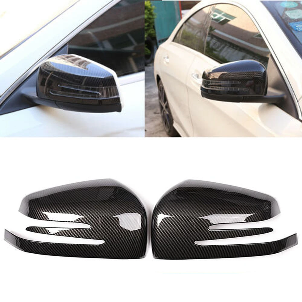Колпачки на боковые зеркала заднего вида для Mercedes Benz A B C E S CLA GLA Class W204 W212 W176 W246 C117