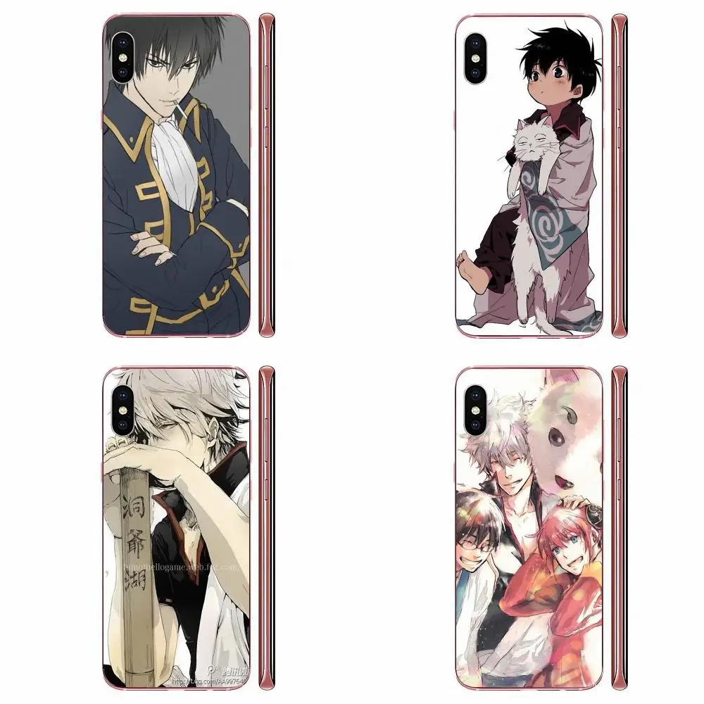 Тонкий чехол из ТПУ аниме Gintama для Samsung Galaxy A10 A20 A20E A3 A40 A5 A50 A7 J1 J3 J4 J5 J6 J7 2016 2017 2018 |