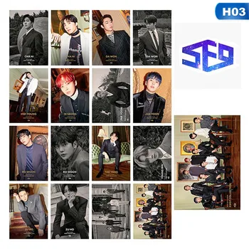 

16 Pcs/Set SF9 New Album RPM Photocard Dong Collective Cards Eun Hyuk Danger Paper Photo Cards Photograph