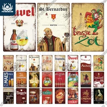 Декор Putuo, Бельгия, искусственное пиво, Жестяная Табличка, украшение для комнаты, для паба, бара, мужская пещера, клуба, настенное художественное украшение Декор Putuo, Бельгия, искусственное пиво, Жестяная Табличка, украшение для комнаты, для паба, бара, мужская пещера, клуба, настенное художественное украшение