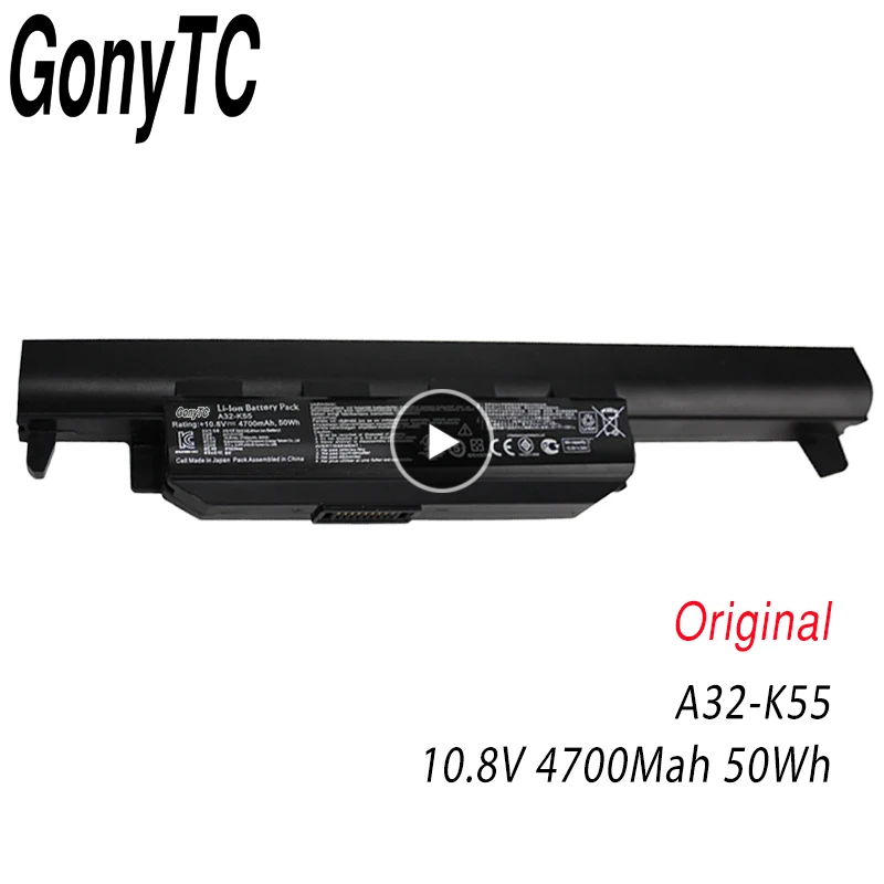 

GONYTC Original A32-K55 Battery for ASUS X45 X45A X45C X45V X45U X55 X55A X55C X55U X55V X75 X75A X75V X75VD U57 U57A U57VD