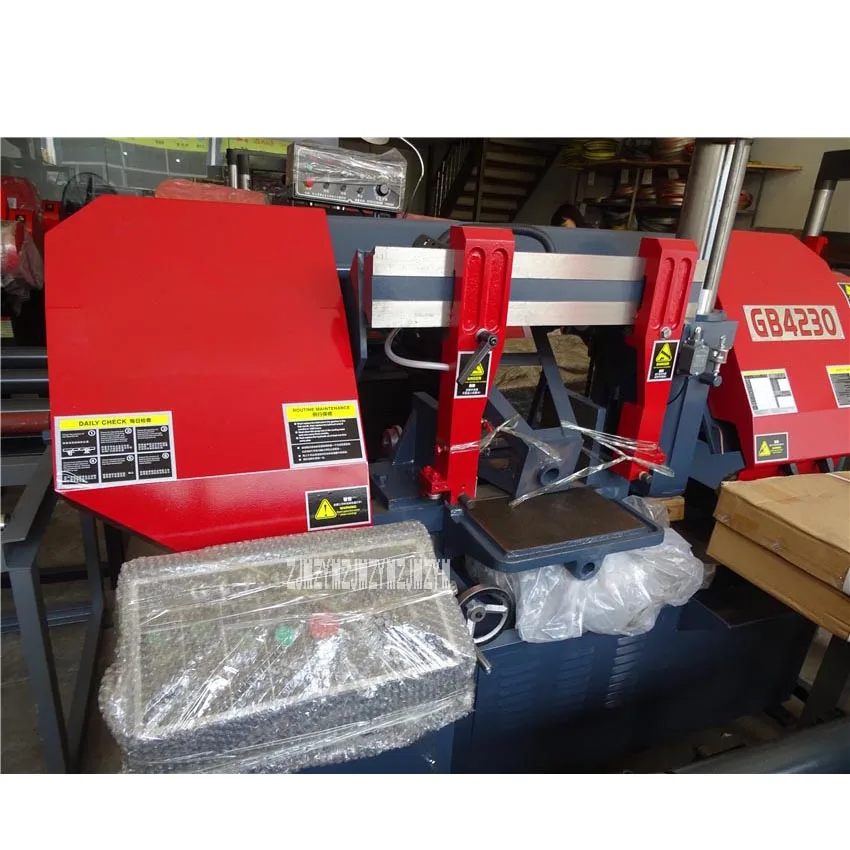 GB4230 ленточная пила для металла горизонтальная пила для резки металла ленточная Пильная машина 380V 3,6 кВт 25/50/70 м/мин 300x350мм