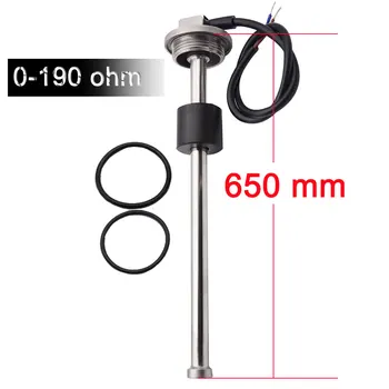 

650mm fuel level sensor 240~33 ohm 0~190ohm car fuel gauge 9~32V