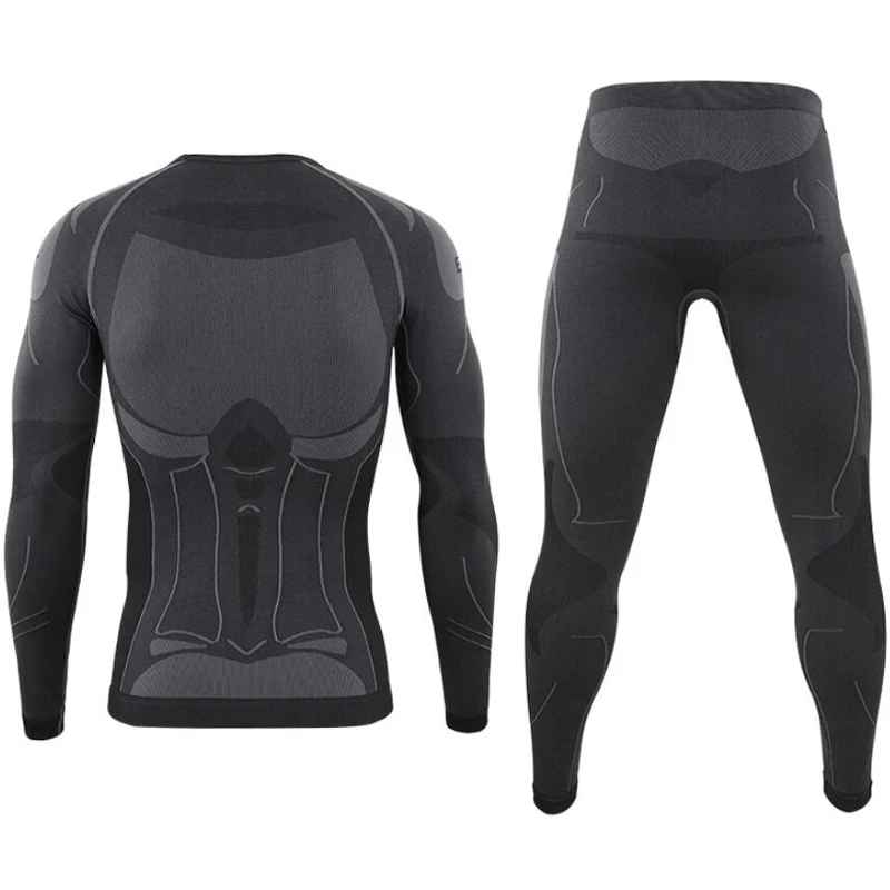 Aismz Seamless tight tactical thermal underwear men sports function breathable training cycling thermo underwear long johns cotton long johns