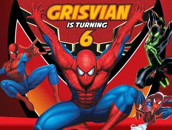 

custom cartoon spiderman photo background photography backdrops quality vinyl