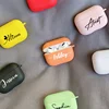 Private Handwriting Custom Case for Apple Airpods 1 2 3 pro DIY Colorful Soft Silicone TPU Cover Name Logo Image Text Customized ► Photo 1/5