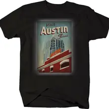 Camiseta del orgullo de la ciudad de visita Austin Texas viaje Retro Vintage Post Card