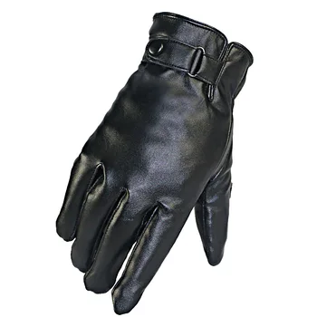 

Cycling Leather Gloves Autumn and Winter Touch Screen Men's Motorcycle Accessories Pu Leather Waterproof and Warm Outdoor Skiing