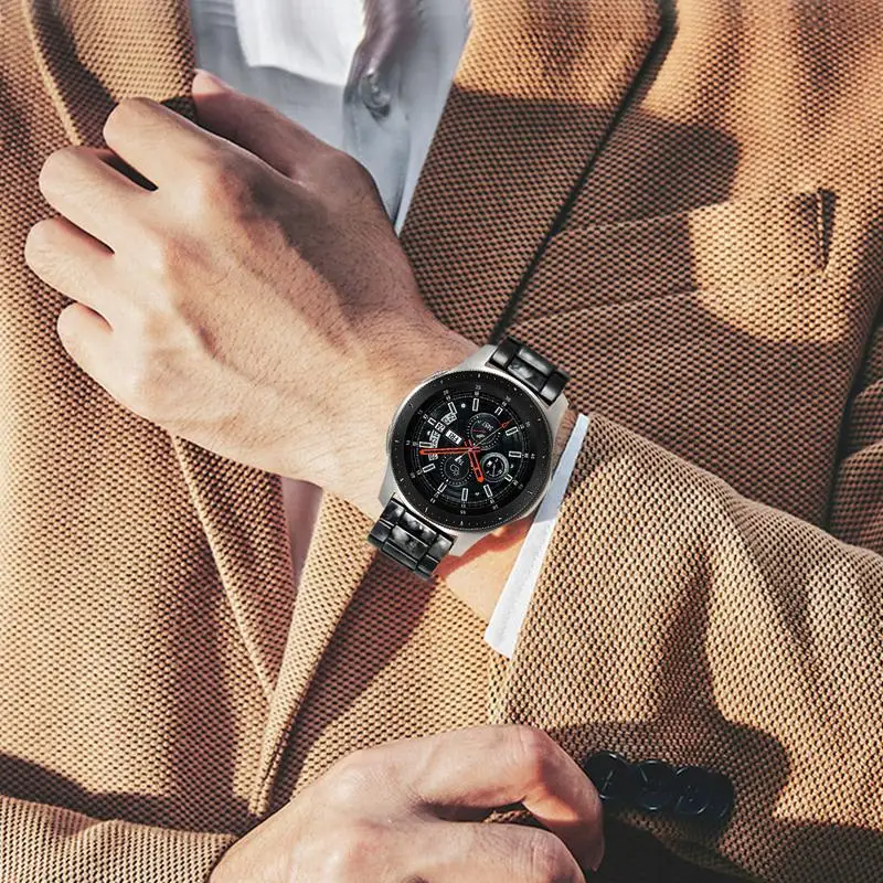 Быстросъемный ремешок для часов из смолы 22 мм для samsung Galaxy Watch 46 мм/gear S3/gear 2 Neo Live steel застежка ремешок на запястье