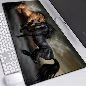 

Animal Horse Printed Mat HD Picture Play Mat Large Personality Custom Desk Pad XXL Keyboard Mice Pad 90x40cm for LOL DOTA Games