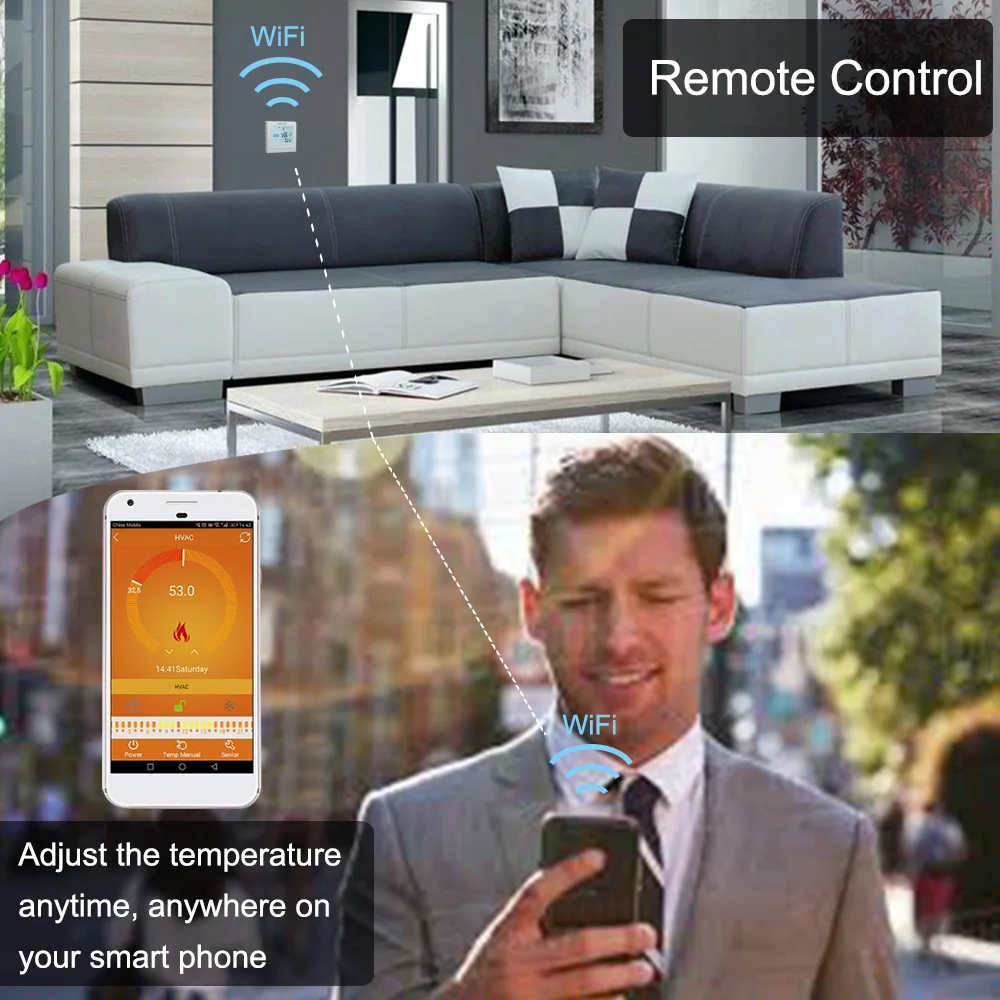 Comprar Termostato de calefacción de caldera de Gas BEOK BOT 313WIFI regulador de temperatura Wifi inteligente para calderas trabajo con Alexa Google Home