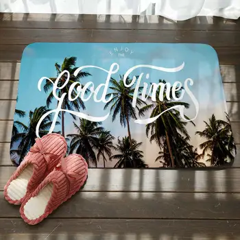 

Tropical Plants Doorway Carpet Rugs Living Room Bedroom Decor Non-slip Floor Mat Bathroom Kitchen Doormat Clean Mat