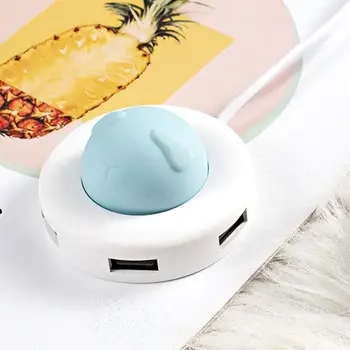 

Type-C To Usb Connector Hub Abs+Silicone Multi-Socket Expander Dog Cute Pet Usb Splitter Usb3.0 Adapter Hub