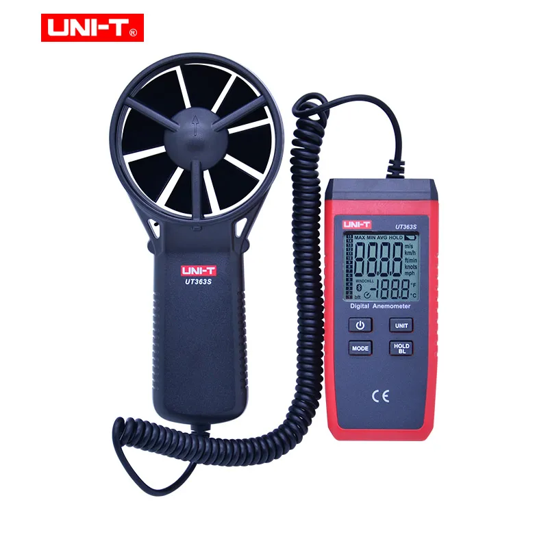 

UNI-T UT363S Mini Anemometer Wind Speed Meter LCD Display Air Flow Speed MAX/AVG Measurement Wind Level 1~12