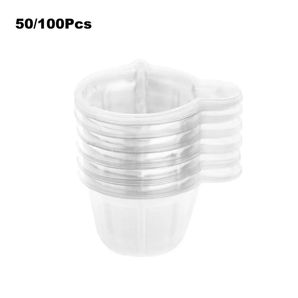 

50pcs/100pcs Measuring Cup Disposable Plastic Measuring Cups For Dispensing Glue 40ML Plastic Measuring Cups