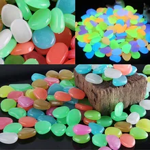 10 sztuk Glow kamyki kamienie domowe akwarium dekoracje ogrodowe świecące świecące w ciemności akcesoria tanie i dobre opinie CN (pochodzenie) Glow Pebbles Stones Home Fish Żywica