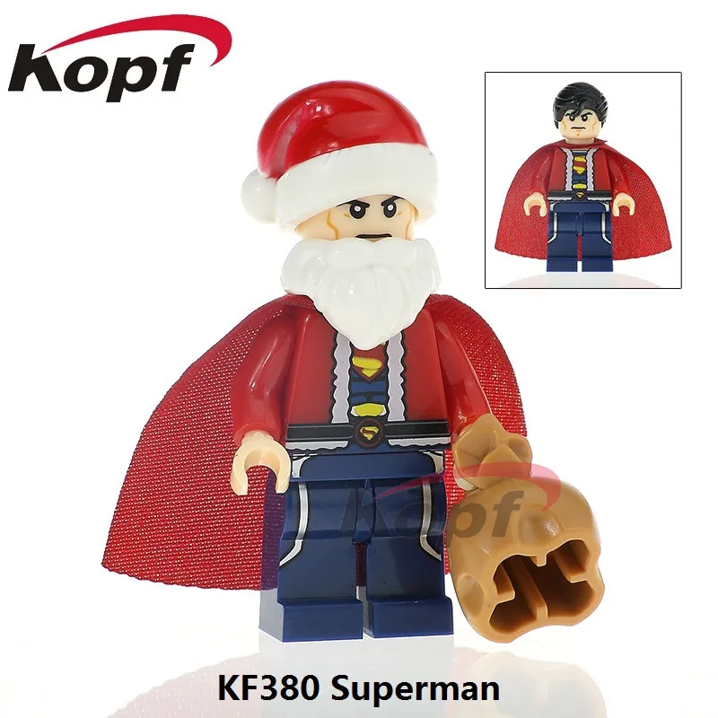 KF380 Without Box Одиночная Merry Christmas Супер Герои Джанго Фетт Бэтмен Клон Trooper Джокер Кирпичи Строительные блоки детский подарок игрушки XH 567 - Цвет: KF380 Without Box