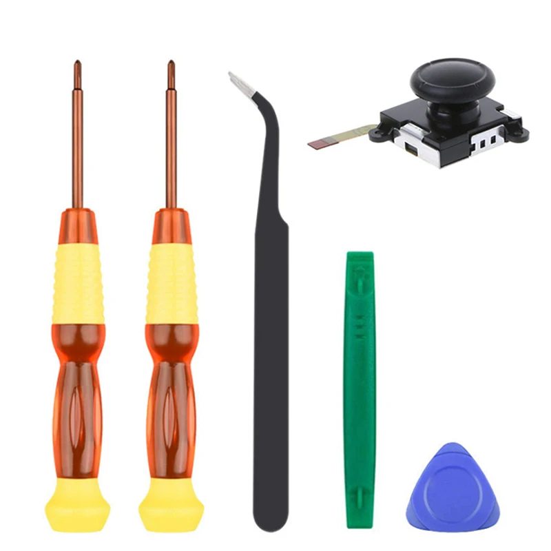 

Triwing Screwdriver,Left/1Pcs Right Joystick Analog Game Pad Rocker + Plastic Prying Open Tool + Magnetic Screwdrivers For Switc