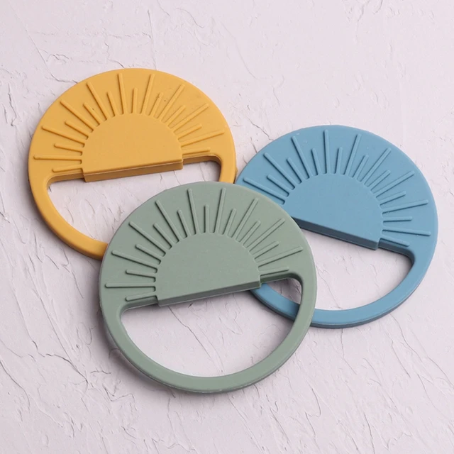 1pc Baby Silicone Teethers Rodent Teething Ring Toddler Newborn Molar Pain Soothing Teething Toy Natural Stop Sucking Thumb Toys 5