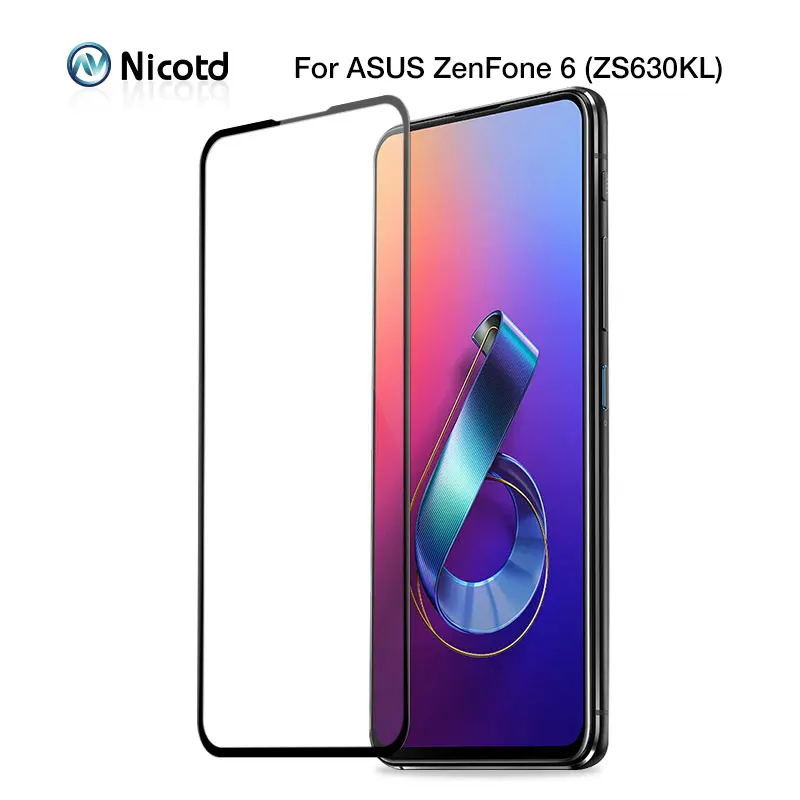 Закаленное стекло с полным покрытием для Asus Zenfone 6 ZS630KL 6z 2019 защитная пленка экрана
