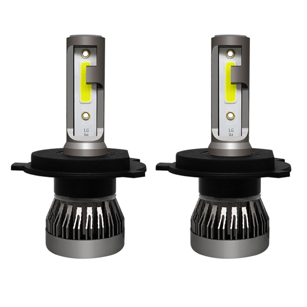 1 Pair High Brightness Mini COB H4/H11/9005/9006 72W 6000K Car Headlight LED Bulbs ALL-IN-ONE Hi/ Low Conversion Kit