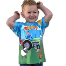 Детская футболка с надписью «tv Blippi»; футболка для косплея; футболка с короткими рукавами; топы; блузка; синие футболки; костюм