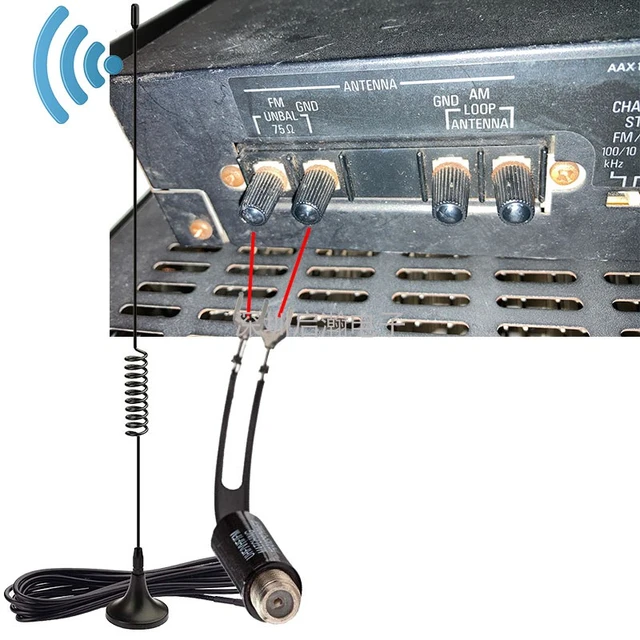25db High Sensitivity Fm Radio Antenna High Gain Usb Fm Antenna 85-112mhz  Household For Low Floor With Radio Signal Amplifier - Tv Antenna -  AliExpress
