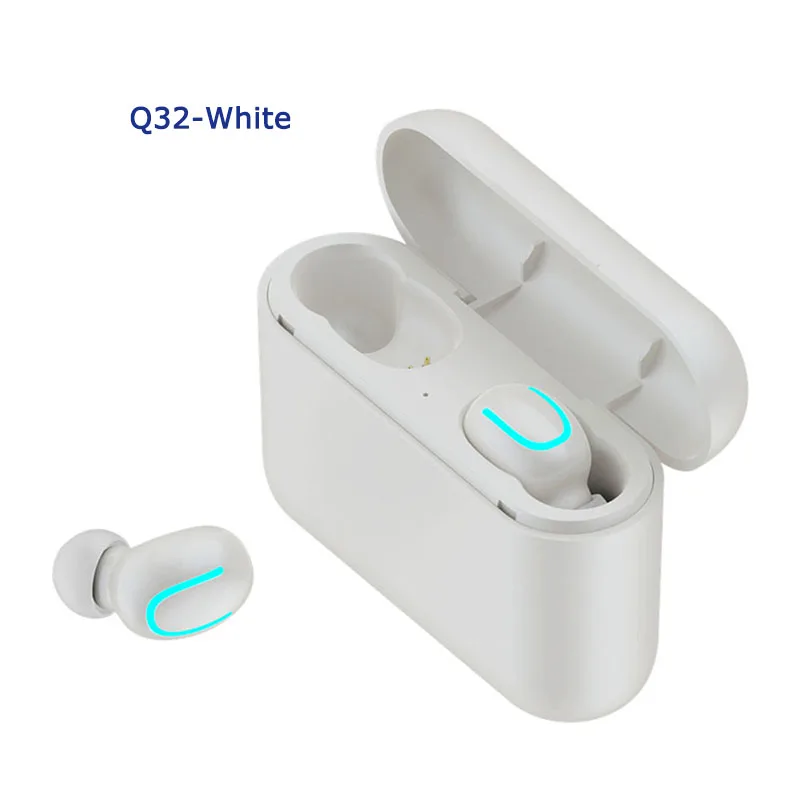 Bluetooth беспроводные наушники для спорта/музыки/игры высокого качества IPX-5 водонепроницаемые наушники hi-fi-стереозвук наушники с микрофоном - Цвет: Q32-White