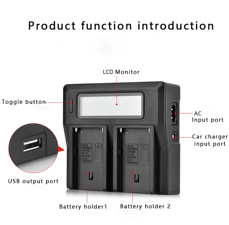 dyson battery USB input charge 8800mAh NP-F970 NP-F980 F960 F970 Battery power LED Power bank Indicator for Sony F960 F550  F750 F770 MC1500C batteries for blink camera