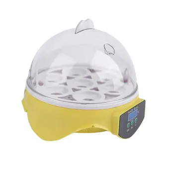 

EU Plug 7 Eggs Incubator Poultry Incubator Brooder Automatic Digital Temperature Ducks Chicken Eggs Hatcher Machine