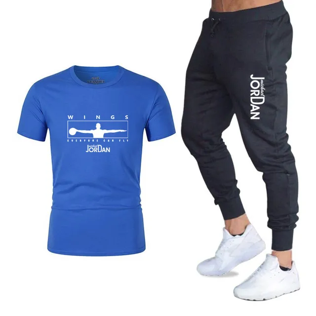 Heren Sport Pak Zomer Korte Set T shirt Track Broek Jordan Trainingspak  Mannen 2 Stuk Mens Trainingspakken Jogging Zweetkostuums sportwear|Setjes  voor Mannen| - AliExpress