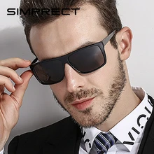 SIMPRECT поляризованные солнцезащитные очки мужские Ретро квадратные солнечные очки винтажные водительские солнцезащитные очки для мужчин UV400 антибликовые очки
