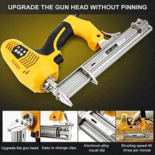 220 В/240 В Электрический штапельный гвоздь пистолет 2300 Вт Электроинструмент шкаф стеновая доска Гвоздика обработанная мебель установка ногтей пистолет