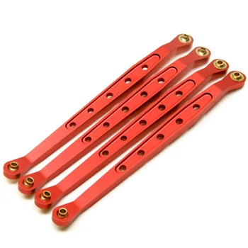 

4Pcs/Set Aluminum Alloy Lower Suspension Links Linkage Set for 1/10 Axial Wraith RC Crawler 3 Colors Available,Red