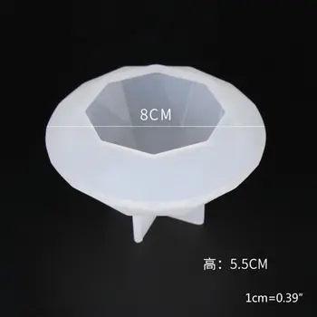 

DIY Crystal Epoxy Mold Oversized Diamond Molds UV Resin Necklace Pendant Mould