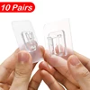 5/10 Pairs Double Sided Adhesive Wall Hooks Hanger Strong Transparent Suction Cup Sucker Kitchen Bathroom Wall Storage Holder