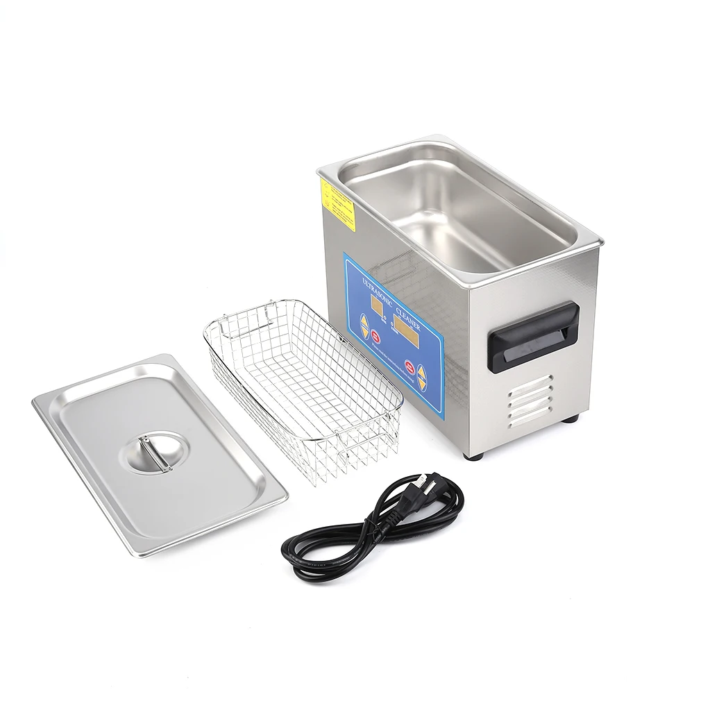 

4.5L Stainless Steel Industry Heated Ultrasonic Cleaner with Heater Timer with Built In Transducer for Jewelry Cleaning