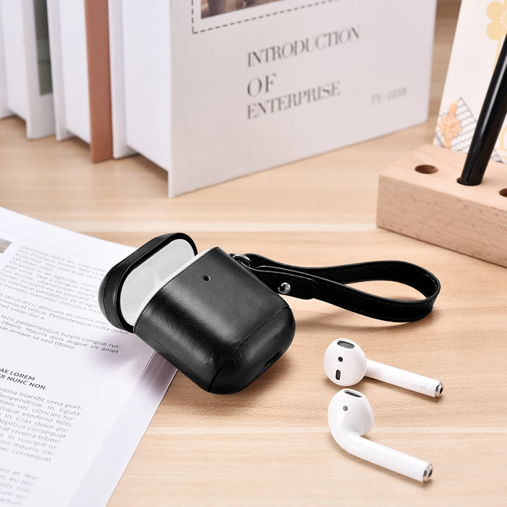 para airpods pro luxo retro couro caso protetor para airpods 3 2 1