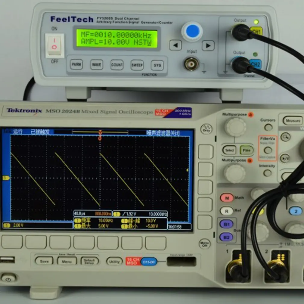 FellTech FY3200S 24 МГц цифровой DDS двухканальный функция источник сигнала Генератор произвольной формы/измеритель частоты пульса США