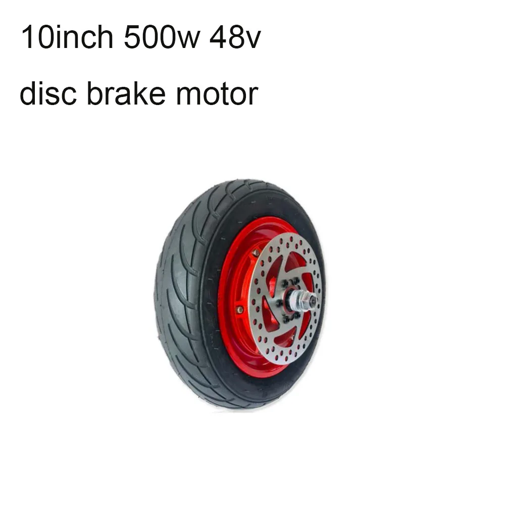 New Electric Scooter 8/10inch 350w/500W Dis Brake Motor Brushless DC Motor Scooter Motor - Цвет: 10inch 500w 48v