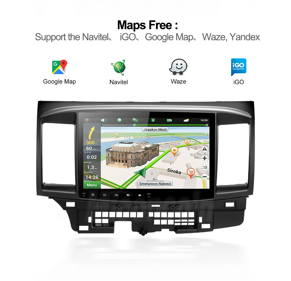 PX30 32G Android 9,0 для Mitsubishi Lancer стерео мультимедиа головное устройство gps Радио автомобильный dvd gps плеер стерео gps
