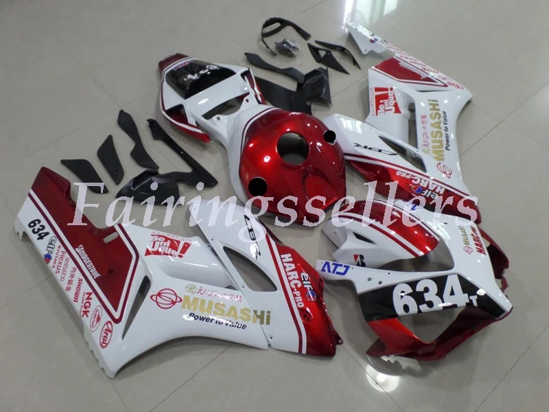 Литьевая форма) ABS Полный комплект обтекателя подходит для Honda CBR1000RR CBR1000 04 05 2004 2005 Обтекатели серый оранжевый Repsol