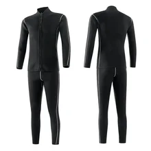 Traje de neopreno de 3MM / 5MM para hombre y mujer, traje de buceo, pesca submarina, esnórquel, surf, traje de baño térmico de invierno, 2 piezas
