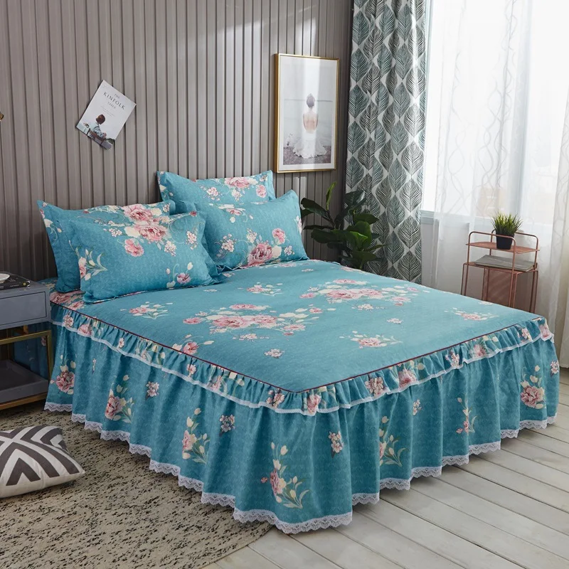 colour 2 Dreampatar современное здоровье 1 шт. двойная односпальная комфортная кровать модный кружевной высококачественный чехол для кровати с той же наволочкой BY233A - Цвет: colour 2