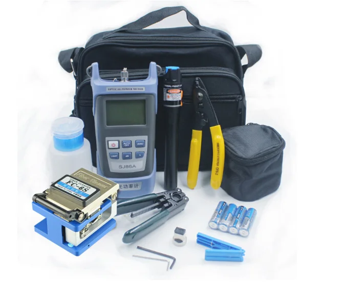 

10 type Fiber Optic fusion splicer Tool Kit with HS-30 Fiber Cleaver Optical Power