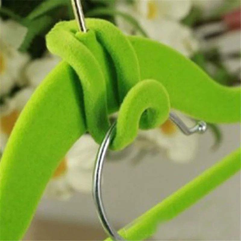 10-unids-Ropa-Percha-Hogar-Creativo-Fácil-Gancho-Mini-Flocado-Closet-Organizador-Color-Al-Azar (1)