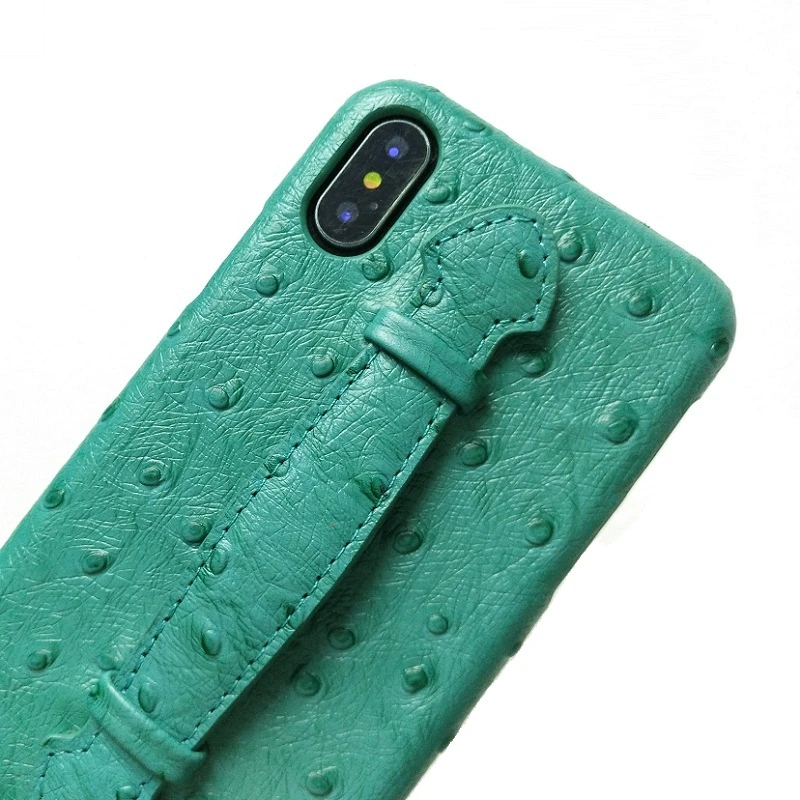 Чехол держатель из натуральной кожи на ремешке для iPhone X XS Max 7 8 Plus SE2 роскошный