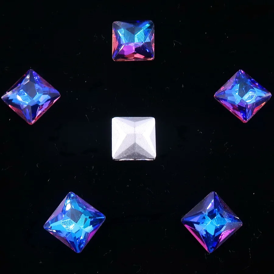 Милый стеклянный кристалл 4*15 мм прозрачный AB& rainbow цвета точка назад Тонкий Navette форма Клей На Стразы бусины Аппликация diy Обрезка